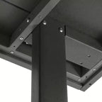 WestinTrends Ashore Tavolo da pranzo rettangolare da esterno moderno in HDPE da 168 cm per 6 persone