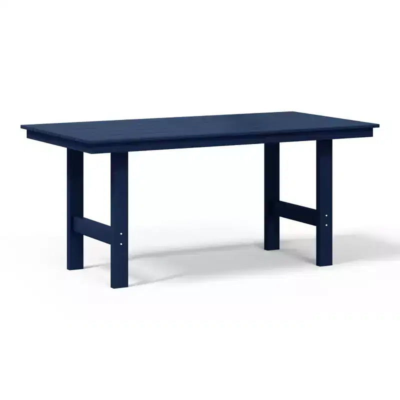 WestinTrends Ashore Tavolo da pranzo rettangolare da esterno moderno in HDPE da 168 cm per 6 persone