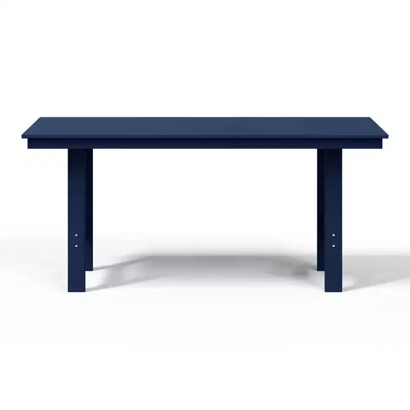 WestinTrends Ashore Tavolo da pranzo rettangolare da esterno moderno in HDPE da 168 cm per 6 persone