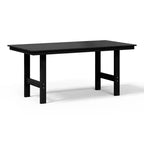 WestinTrends Ashore Tavolo da pranzo rettangolare da esterno moderno in HDPE da 168 cm per 6 persone