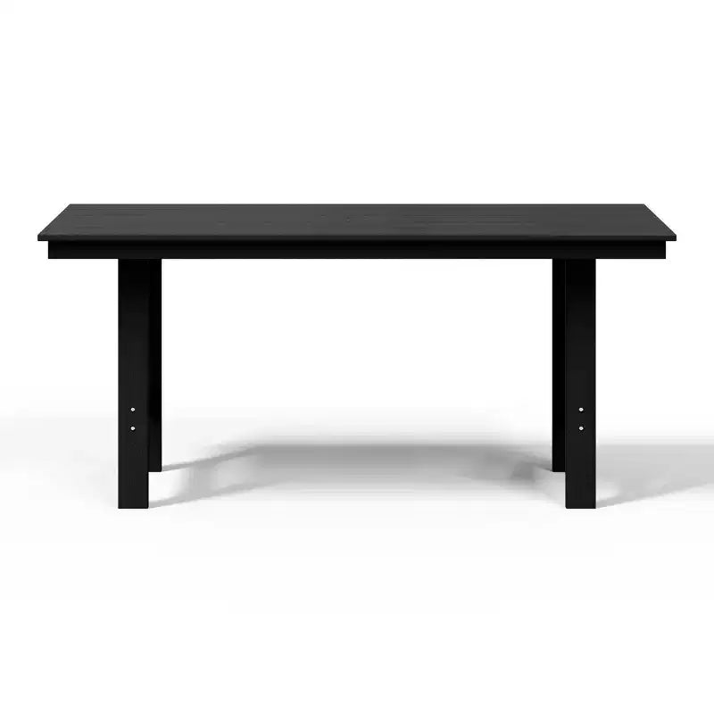 WestinTrends Ashore Tavolo da pranzo rettangolare da esterno moderno in HDPE da 168 cm per 6 persone