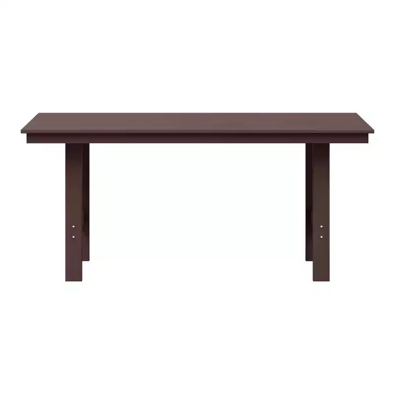 WestinTrends Ashore Tavolo da pranzo rettangolare da esterno moderno in HDPE da 168 cm per 6 persone