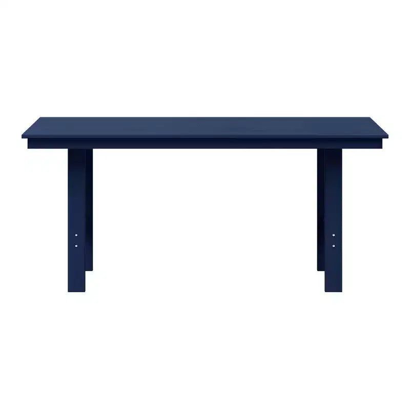 WestinTrends Ashore Tavolo da pranzo rettangolare da esterno moderno in HDPE da 168 cm per 6 persone