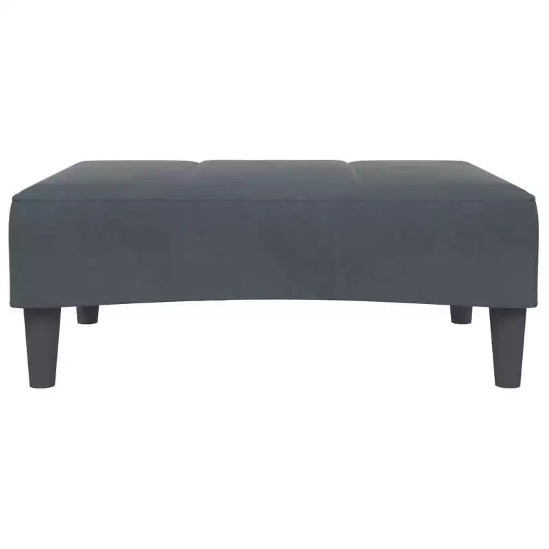 vidaXL Divano letto in velluto grigio scuro, legno, plastica standard convertibile