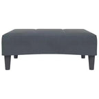 vidaXL Divano letto in velluto grigio scuro, legno, plastica standard convertibile