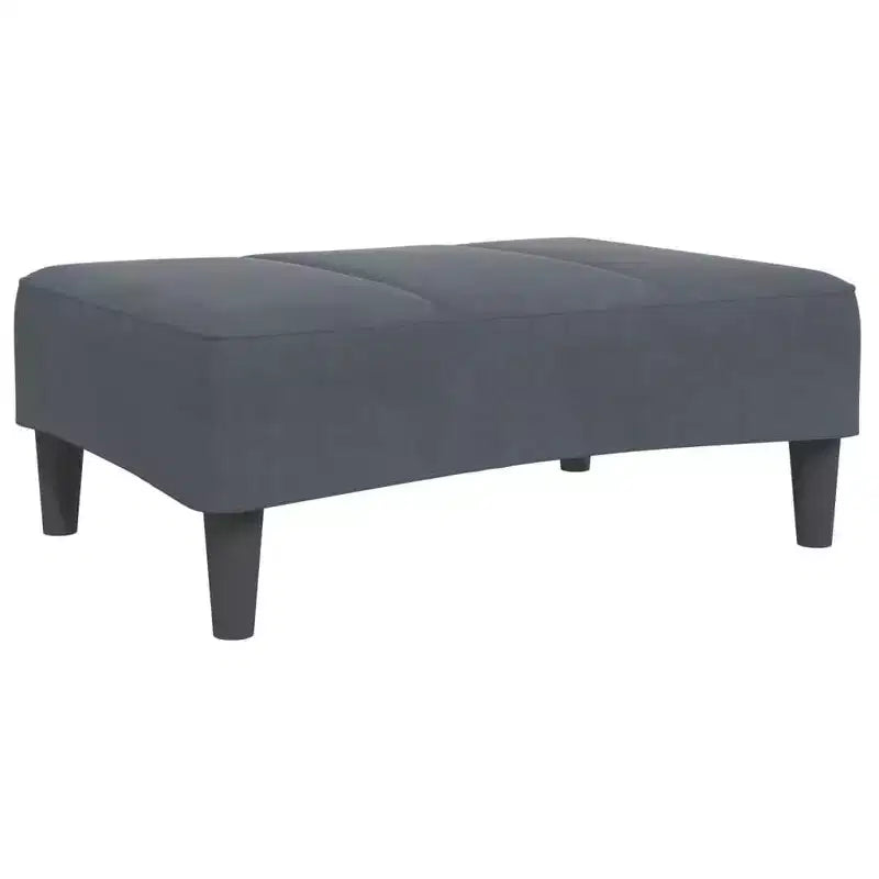 vidaXL Divano letto in velluto grigio scuro, legno, plastica standard convertibile