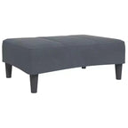 vidaXL Divano letto in velluto grigio scuro, legno, plastica standard convertibile
