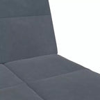 vidaXL Divano letto in velluto grigio scuro, legno, plastica standard convertibile