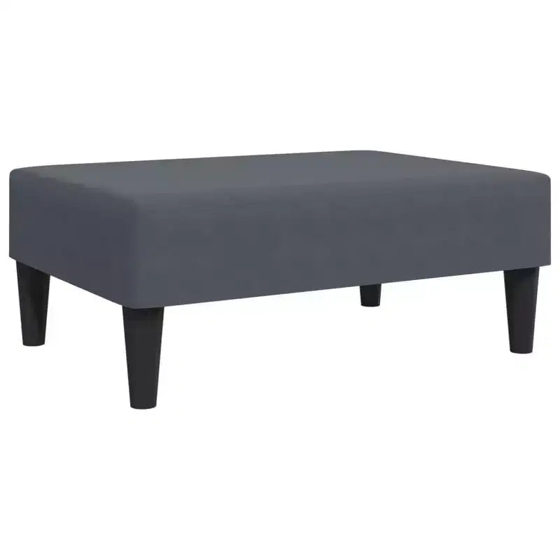 vidaXL Divano letto trasformabile a 2 posti in velluto grigio scuro con poggiapiedi - Morbido letto singolo, schienale regolabile, robusta struttura in legno
