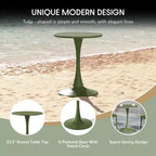 Set da pranzo da patio WestinTrends Playa 3 pezzi per interni ed esterni in metallo con sedie impilabili da patio