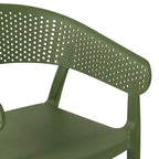 Set da pranzo da patio WestinTrends Playa 3 pezzi per interni ed esterni in metallo con sedie impilabili da patio