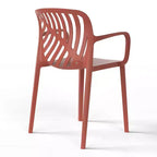 WestinTrends Playa Set da Pranzo da Esterno/Interno a 5 Pezzi con Tavolo e Sedie Impilabili in Metallo