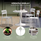 WestinTrends Playa Tavolo da Cocktail/Pranzo Rotondo 31,5 in Metallo da Esterno/Interno