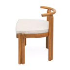 Set da pranzo da esterni a 7 pezzi Christopher Knight Home Varkael Rustic in legno di acacia con cuscini