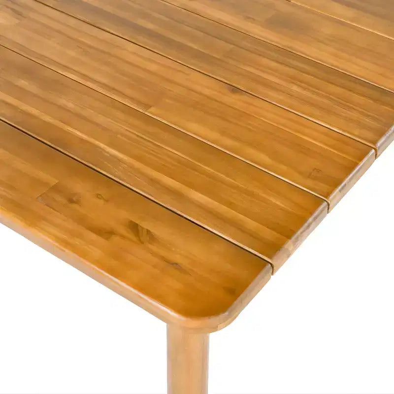 Set da pranzo da esterni a 7 pezzi Christopher Knight Home Varkael Rustic in legno di acacia con cuscini