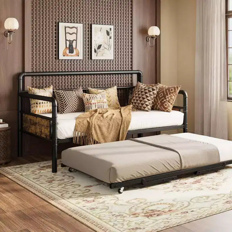 Acekool Divano Letto a Giorno Doppio con Letto Estraibile - Divano Salvaspazio e Letto per Ospiti