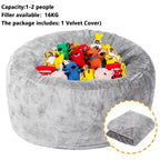 TROPOW Fodere per Pouf Contenitore Solo, Fodera per Divano Pouf Contenitore per Adulti per la Lettura, Fodera per Divano Pigro Morbida e Lavabile Senza Imbottitura