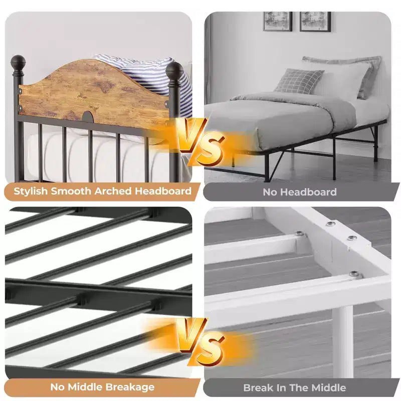 GustoWave Twin Metal Daybed con letto estraibile pieghevole, Daybed salvaspazio