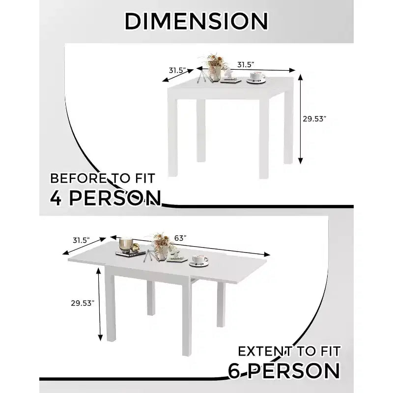 Tavolo da pranzo allungabile per patio da 4-6 posti, tavolo da pranzo da esterno in alluminio 80-160 cm per cortile, portico, terrazza
