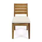 Christopher Knight Home Juliette Set da Pranzo Rustico da Esterno 7 Pezzi in Rattan e Legno di Acacia con Cuscini