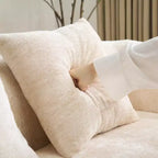 Divano Sezionale a L a Compressione Completa con Chaise Longue Curva, Divano Modulare in Ciniglia, Ad Alta Densità per Soggiorno in Appartamento
