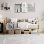 Divano letto singolo con letto estraibile, letto estraibile in metallo, struttura divano letto, doghe in metallo resistente, per soggiorno, camera da letto, camera degli ospiti, salvaspazio