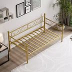 Divano letto singolo con letto estraibile, letto estraibile in metallo, struttura divano letto, doghe in metallo resistente, per soggiorno, camera da letto, camera degli ospiti, salvaspazio
