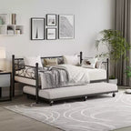 Divano letto singolo con letto estraibile, letto estraibile in metallo, struttura divano letto, doghe in metallo resistente, per soggiorno, camera da letto, camera degli ospiti, salvaspazio