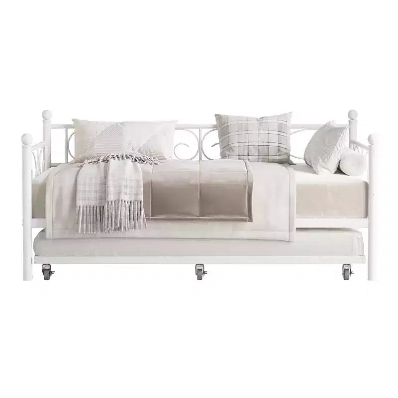 Divano letto singolo con letto estraibile, letto estraibile in metallo, struttura divano letto, doghe in metallo resistente, per soggiorno, camera da letto, camera degli ospiti, salvaspazio