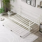 Divano letto singolo con letto estraibile, letto estraibile in metallo, struttura divano letto, doghe in metallo resistente, per soggiorno, camera da letto, camera degli ospiti, salvaspazio