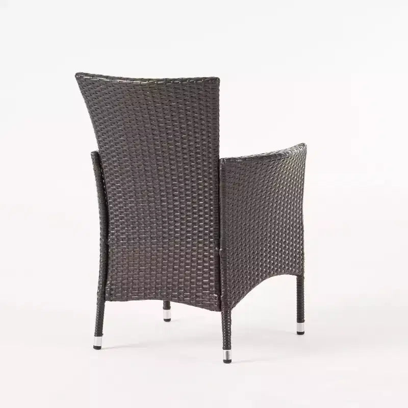 Christopher Knight Home Saba Set da pranzo da 7 pezzi in vimini per esterni e legno di acacia con cuscini