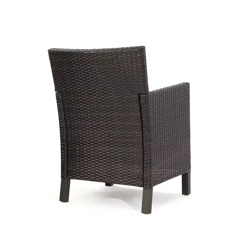 Christopher Knight Home Cypress Set da Pranzo da Esterno in Vimini 7 Pezzi con Cuscini