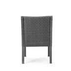 Christopher Knight Home Torrence Set da pranzo da esterno 5 pezzi in legno di acacia e vimini con cuscini