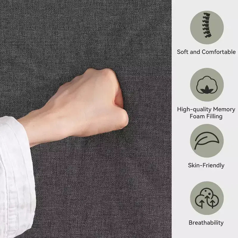 Dyonery 71 Divano Letto Trasformabile, Divano Letto con Memory Foam, Schienale e Braccioli Regolabili, Divanetto Letto Multifunzionale