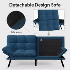 Dyonery 71 Divano Letto Trasformabile, Divano Letto con Memory Foam, Schienale e Braccioli Regolabili, Divanetto Letto Multifunzionale