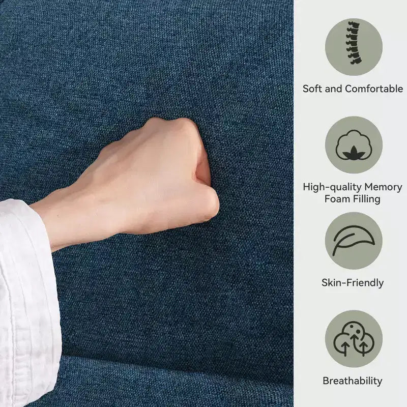 Dyonery 71 Divano Letto Trasformabile, Divano Letto con Memory Foam, Schienale e Braccioli Regolabili, Divanetto Letto Multifunzionale