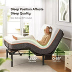Marsail Letto Regolabile Twin XL, Rete a Doghe Regolabile in Altezza con Inclinazione Testa e Piedi, Luce Notturna, Telecomando Wireless, 4 Porte USB e 4 Opzioni di Altezza