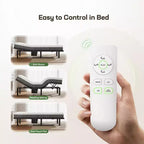 Marsail Letto Regolabile Twin XL, Rete a Doghe Regolabile in Altezza con Inclinazione Testa e Piedi, Luce Notturna, Telecomando Wireless, 4 Porte USB e 4 Opzioni di Altezza