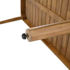 Christopher Knight Home Corin Set da Pranzo Rustico da Esterno 7 Pezzi in Legno di Acacia con Corda Intrecciata, Tavolo a Doghe e Cuscini