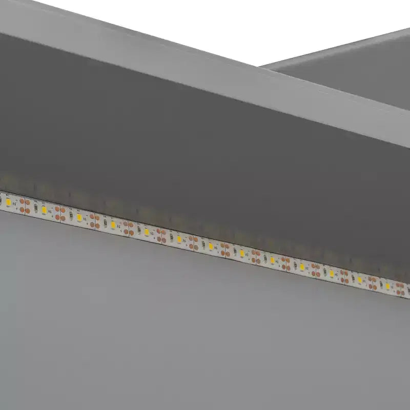 Divano Letto Whisen Full Size con Scaffali, Cassetti, Stazione di Ricarica, Luce LED, Scrivania, Testiera e Schienale Imbottiti