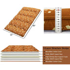 Materasso Futon Giapponese da Pavimento, Tatami Spesso Portatile, Materassino Futon Arrotolabile, Materasso Pieghevole da Pavimento, Materasso per Dormire per Campeggio, Dormitorio, Camera degli Ospiti