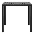 WestinTrends Playa 31.5 Iron Metal Frame Outdoor Square Patio Dining Table