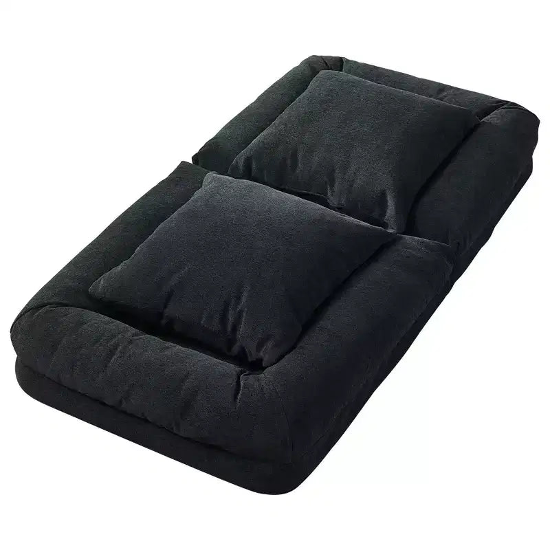 TROPOW Divano a pavimento regolabile a 5 posizioni, letto imbottito per persone/cani con 2 cuscini di peluche per soggiorno, camera da letto e sala giochi