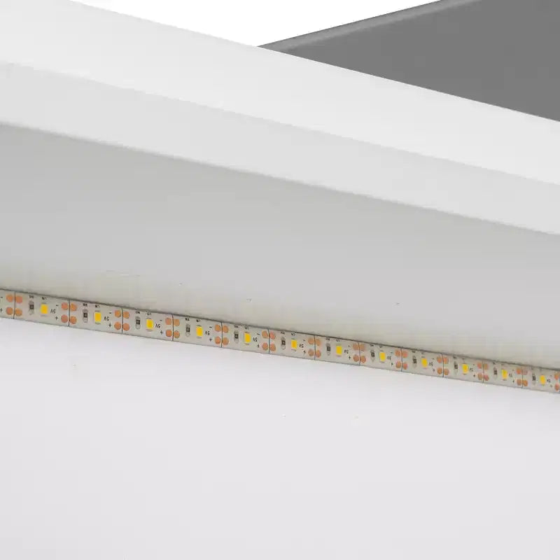 Letto a una piazza e mezza con mensole, stazione di ricarica, luce a LED, scrivania e testiera e schienale imbottiti - ModernLuxe