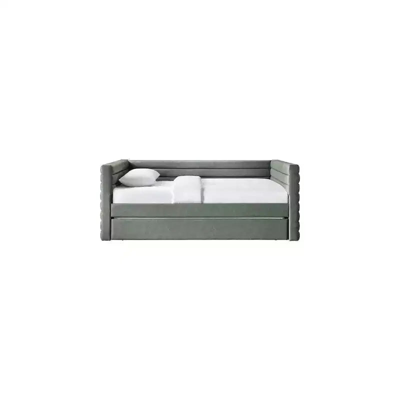 Meridian Furniture, Letto a giorno doppio in pelle vegana Beverly