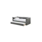 Meridian Furniture, Letto a giorno doppio in pelle vegana Beverly