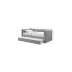 Meridian Furniture, Letto a giorno doppio in pelle vegana Beverly