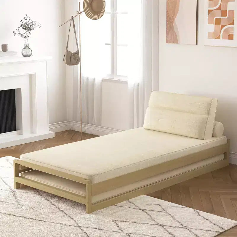 Divano letto moderno convertibile Gaoyangjiaju da 82,67 pollici con struttura in legno massello e fodere rimovibili