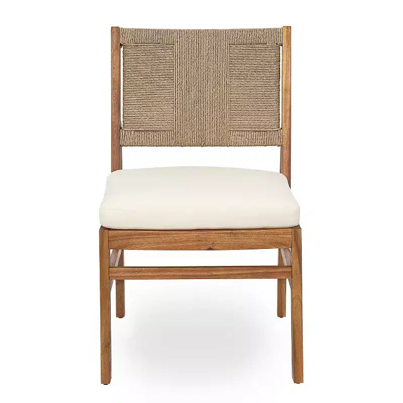 Christopher Knight Home Daisy Set da pranzo rustico da 3 pezzi in legno di acacia con sedie in vimini intrecciato