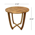 Christopher Knight Home Daisy Set da pranzo rustico da 3 pezzi in legno di acacia con sedie in vimini intrecciato